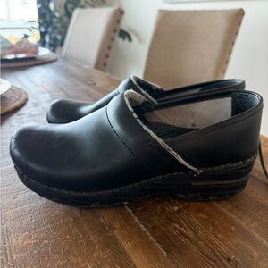Dansko Black Professional Clogs Slip-On